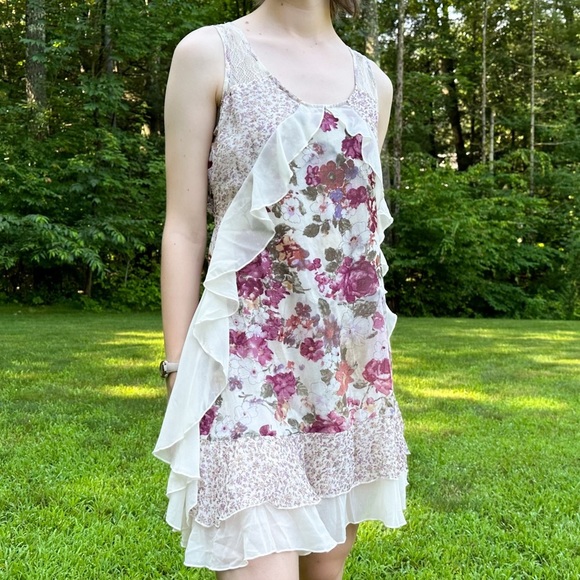 NWT! LULUMARI boho floral patchwork romantic dress, S. - Picture 11 of 13
